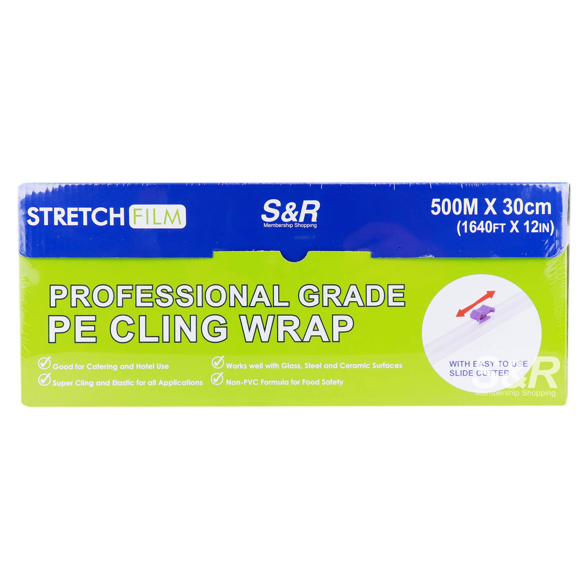 S&R Professional Grade PE Cling Wrap 500 meters 1pc